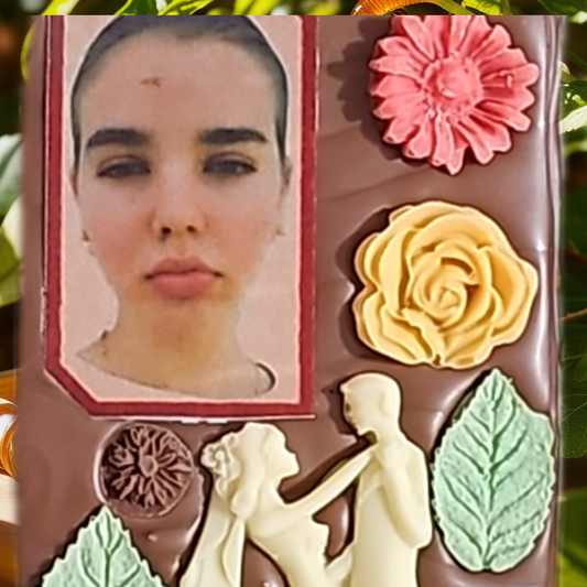 CHOCOLAT AU LAIT FLEURI PERSONALISER